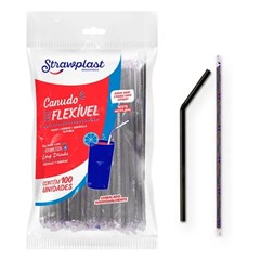 CANUDO FLEX 6MM PRETO 100UN