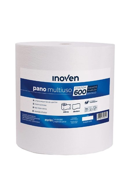 PANO LIMP PERFLEX 28X40CM 240MT BRANCO