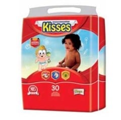 FRALDA INFANTIL KISSES XG 168UN
