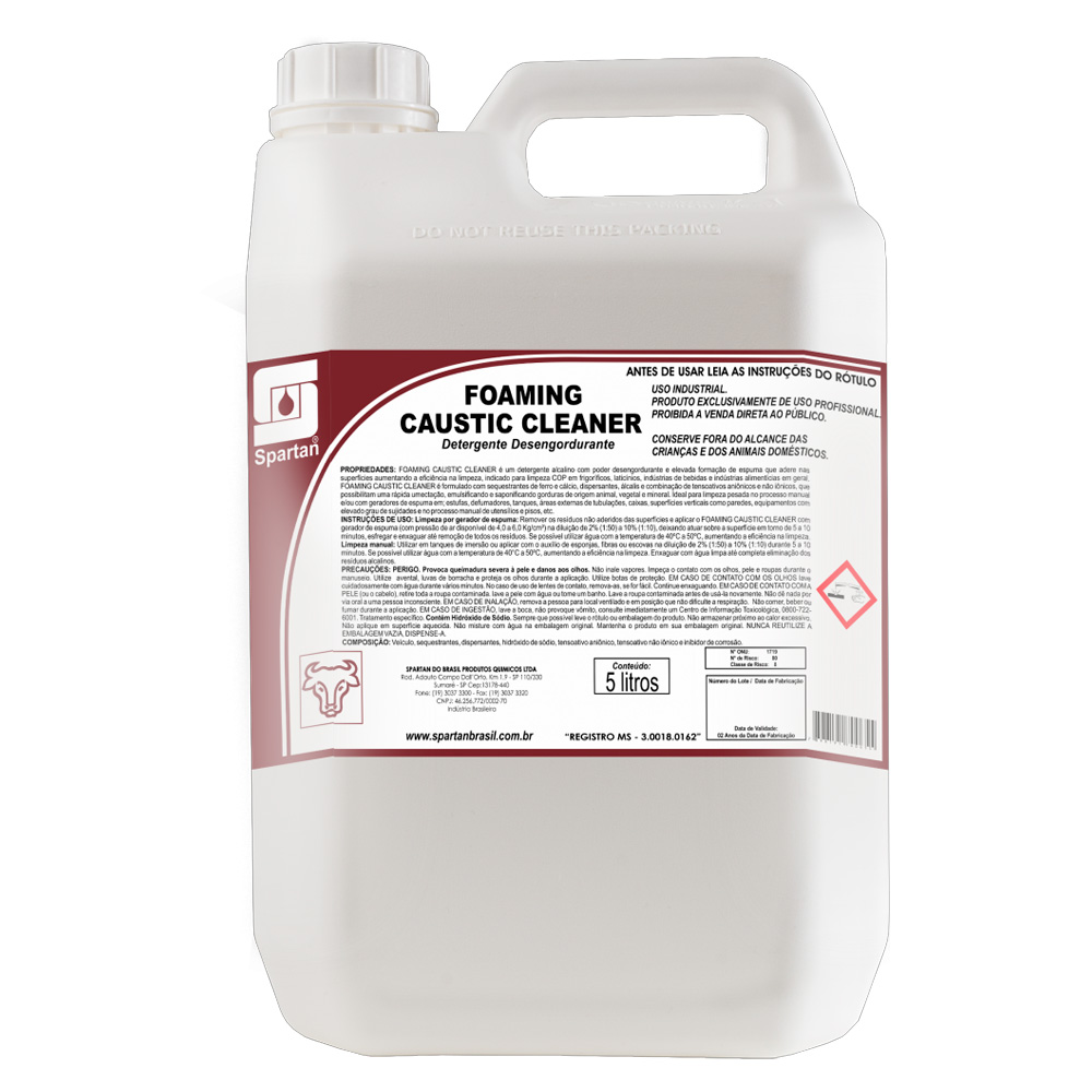 DETERGENTE DESINCRUSTANTE ALCALINO FOAMING 5L