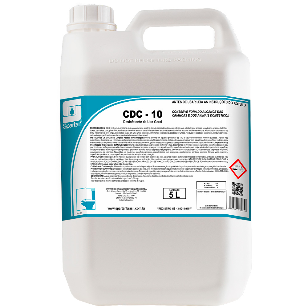 DESINF 5L CDC-10 ALCALINO CLORADO