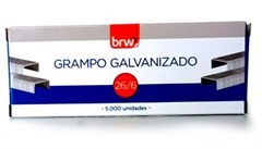 GRAMPO 26/6 5000 UNIDADES GALVANIZADOS