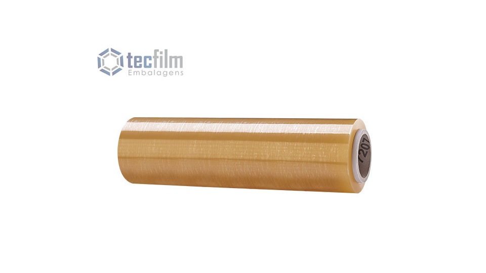 FILME PVC AMARELO 38CM X 500 MT