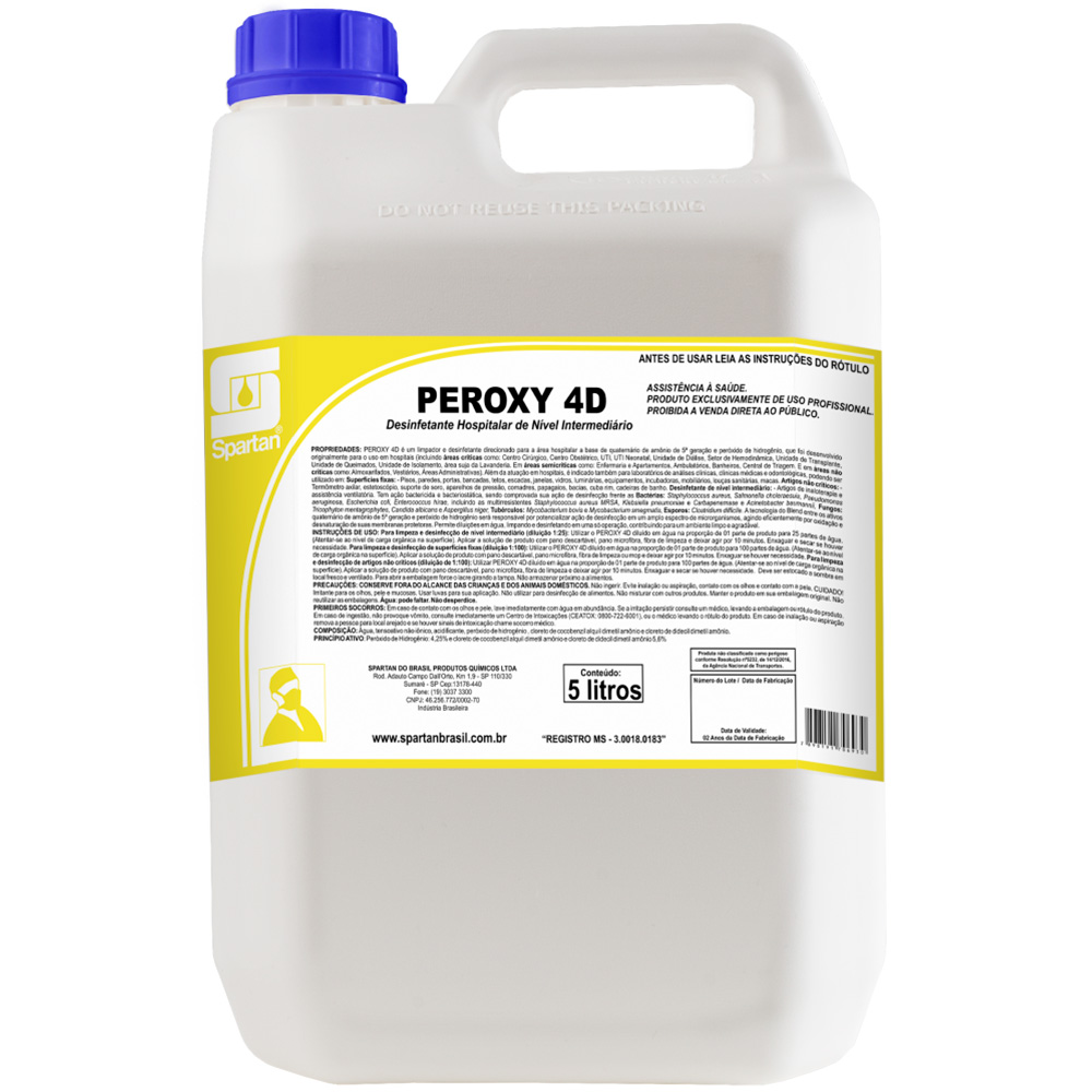 DESINFETANTE HOSPITALAR 5L PEROXY 4D