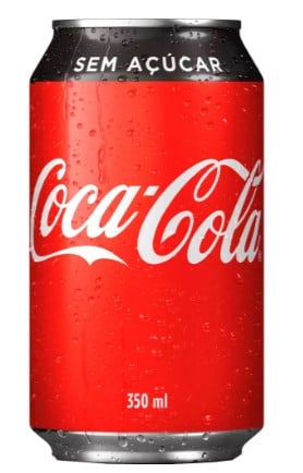 REFRIGERANTE COCA COLA 350ML ZERO AÇÚCAR