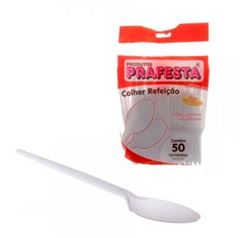 COLHER FORTE REFEICAO  PCT 50UN BRANCA