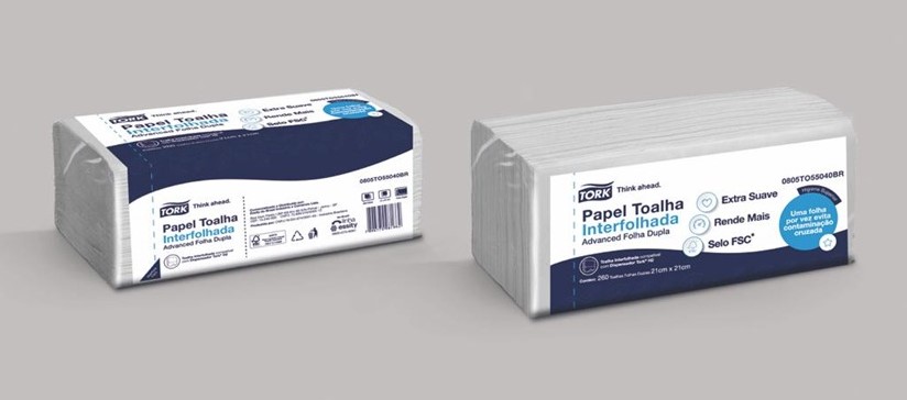 PAPEL TOALHA INTERFOLHADO FOLHA DUPLA ADVANCED TORK 4160FL 55040