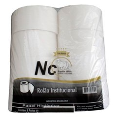 PAPEL HIGIÊNICO ROLO FOLHA SIMPLES NÃO CONCENTRADO BRANCO 8X300 METROS