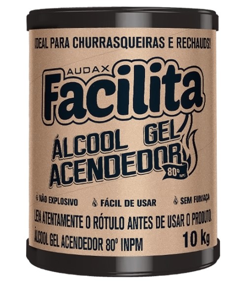 ALCOOL GEL ACENDEDOR 80% 10KG FACILITA 