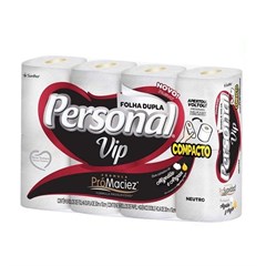 PAPEL HIGIÊNICO PERSONAL FOLHA DUPLA ROLINHO 8PX8RX30M