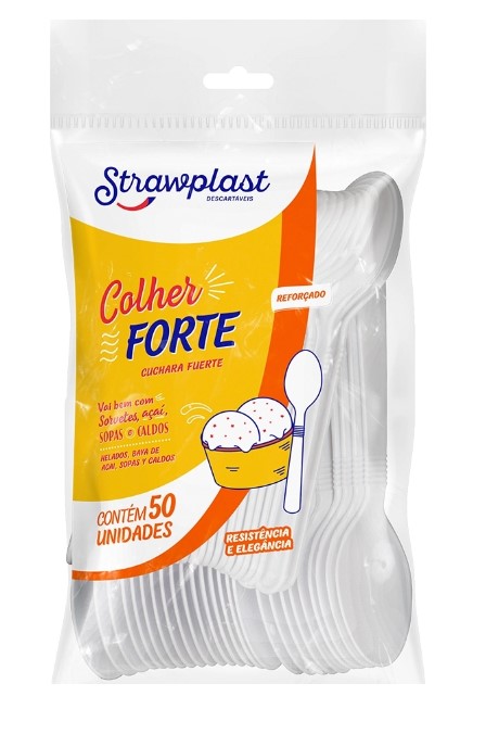 COLHER FORTE REFEICAO 50 UNIDADES