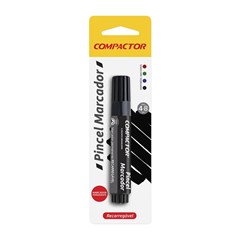 MARCADOR PERMANENTE COMPACTOR PRETO