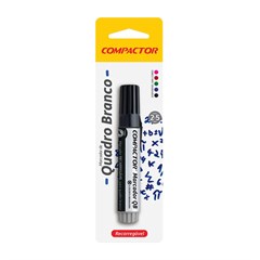 MARCADOR QUADRO BRANCO RECAR PRETO