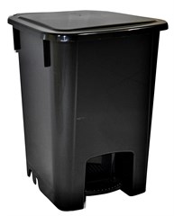 COLETOR 30 LITROS PRETO COM PEDAL