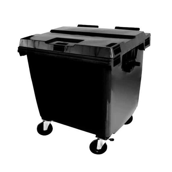 CONTENTOR PLASTICO 1000L PRETO