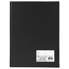 PASTA CATÁLOGO 50 PLÁSTICA FINO OFÍCIO PRETO