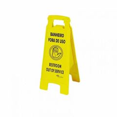 PLACA SINAL. BANH. FORA DE USO