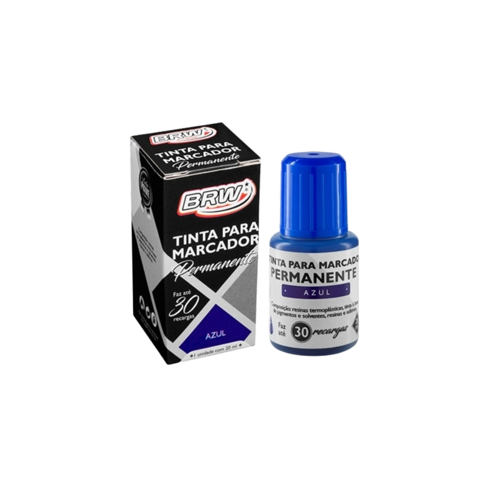 TINTA PINCEL PERMANENTE 20ML AZUL