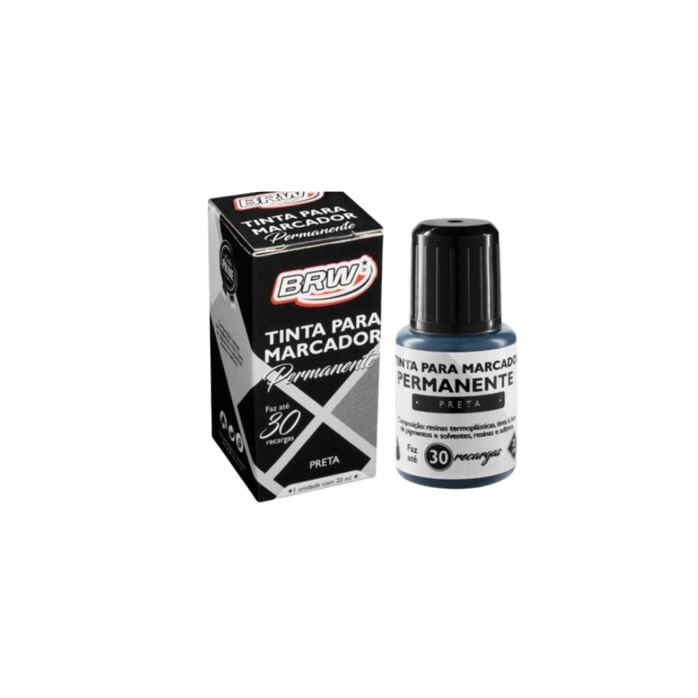 TINTA PINCEL PERMANENTE 20ML PRETO