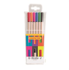 CANETA MICROLINE 6 CORES