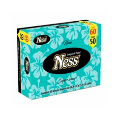 LENCO FACIAL FOLHA DUPLA NESS 60 FOLHAS