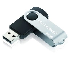 PENDRIVE TWIST PRETO 32GB