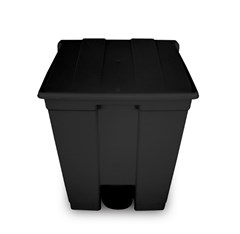 COLETOR 50 LITROS PRETO COM PEDAL