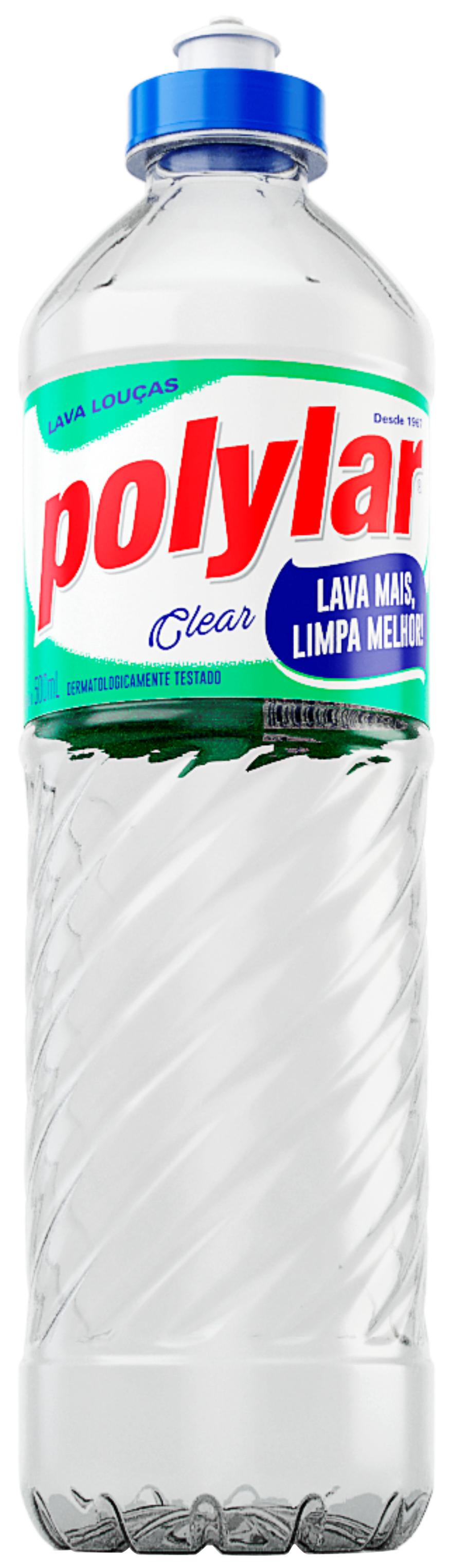 DETERGENTE POLYLAR 500ML NEUTRO CLEAR