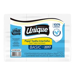 PAPEL TOALHA INTERFOLHADO UNIQUE BASIC 1000FLS