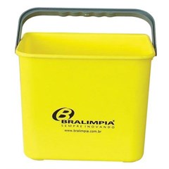 BALDE 4 LITROS COM ALÇA AMARELA