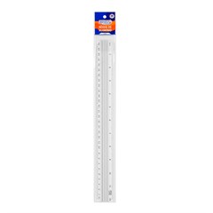 REGUA ALUMINIO 30CM BRANCO