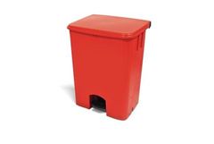 COLETOR 50L PEDAL VERMELHO