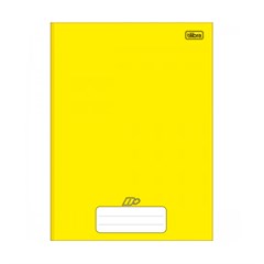 CADERNO BROCHURA PEQUENO AMARELO 48 FOLHAS