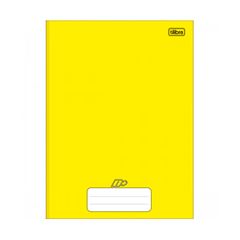 CADERNO BROCHURA PEQUENO AMARELO 48 FOLHAS