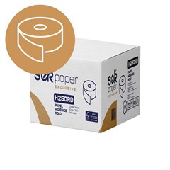 PAPEL HIGIÊNICO ROLO FOLHA DUPLA H250RD 8X250 METROS