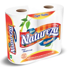 PAPEL TOALHA ABSORVENTE NATUREZA 2ROLOS
