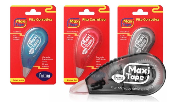 CORRETIVO FITA MAXI TAPE 5MMX4M PT/AZ/VM