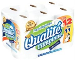 PAPEL HIGIÊNICO QUALITE FOLHA DUPLA ROLINHO 8PACOTESX12ROLOSX30METROS