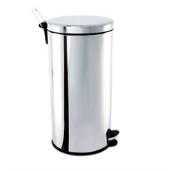 LIXEIRA INOX 30 LITROS COM PEDAL