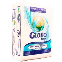 PAPEL TOALHA INTERFOLHADO FOLHA SIMPLES GLOBO 1000 FOLHAS