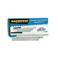 GRAMPO 26/6 5000 UNIDADES MASTER GALVANIZADO