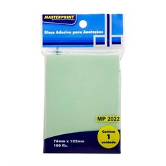 BLOCO ADESIVO 76X102MM VERDE 100 FOLHAS