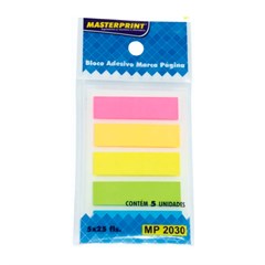 BLOCO ADESIVO MARCA PAGINA 125 FOLHAS NEON