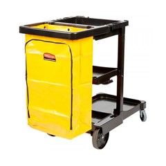 CARRO LIMPEZA COMPACTO PRETO