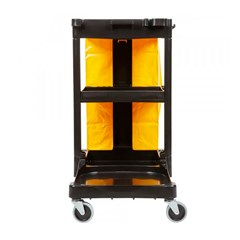CARRO LIMPEZA COMPACTO PRETO