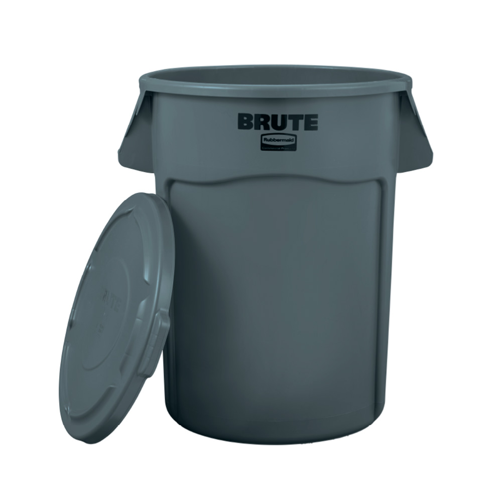 RECIPIENTE BRUTE 121L CINZA C/TAMPA