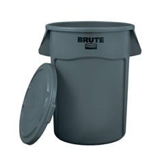 RECIPIENTE BRUTE 121 LITROS CINZA COM TAMPA