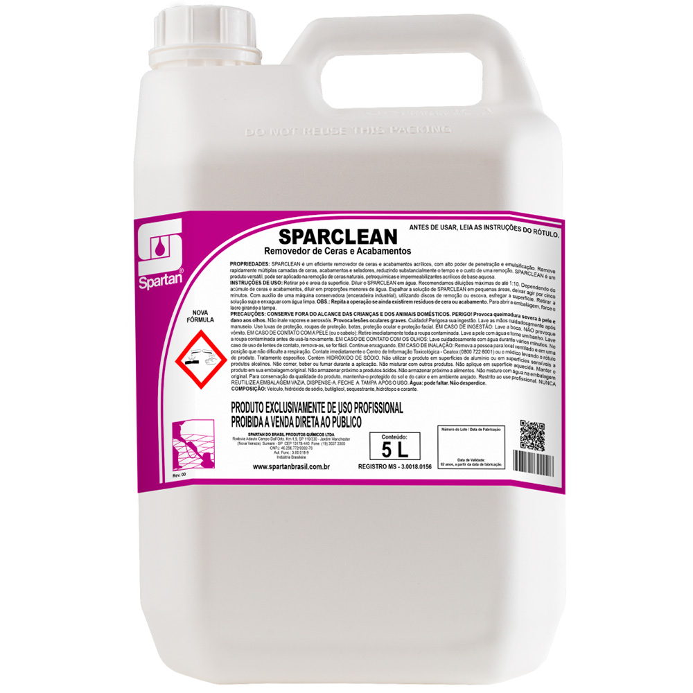 REMOVEDOR CERA 5L SPARCLEAN