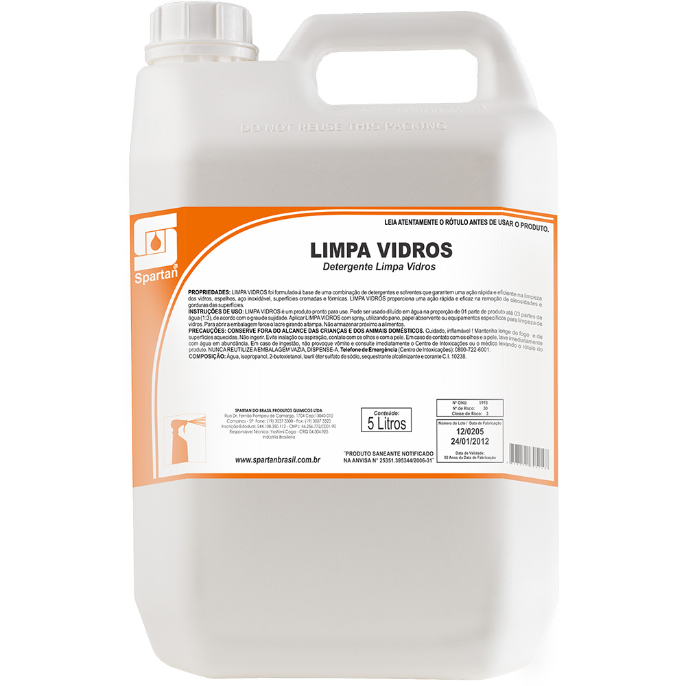 LIMPA VIDROS 5L SPARTAN