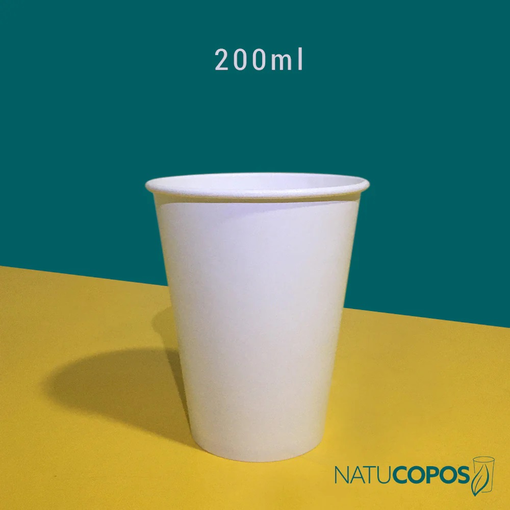 COPO BRANCO PAPEL 200ML 25UN